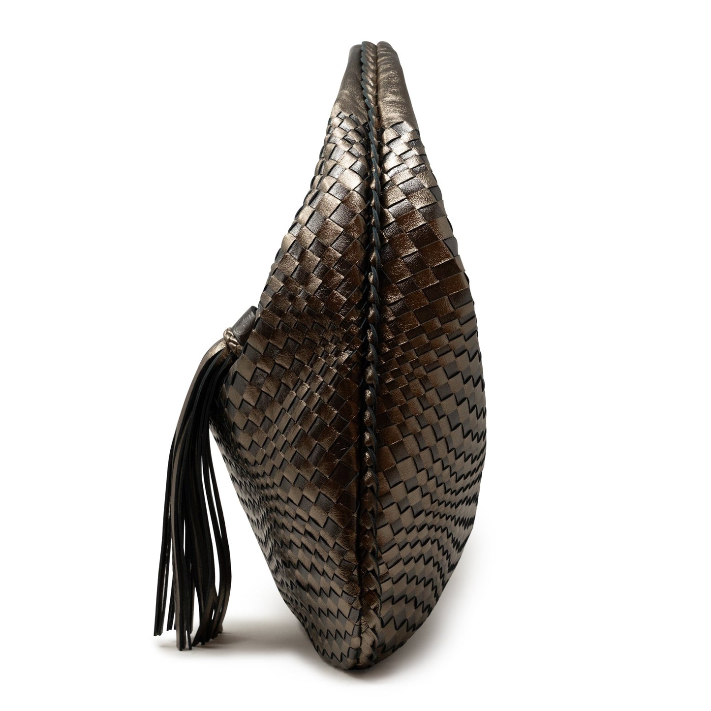 Brigitte Is Women Hobo Bag Intreccio Optical in Bronze and Gun Metal