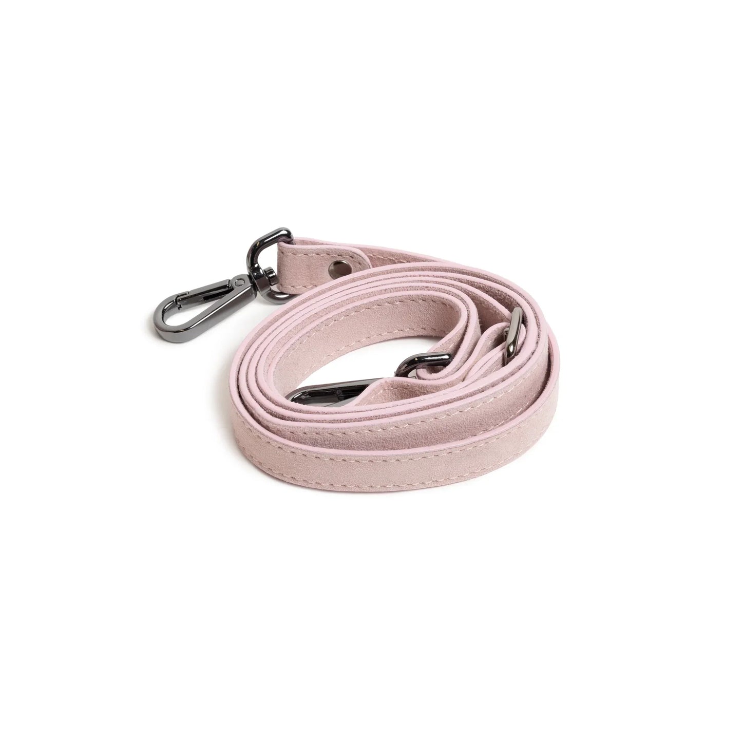 Stripes Medium Shopping Bag in Pink Nappa and Suede Leather