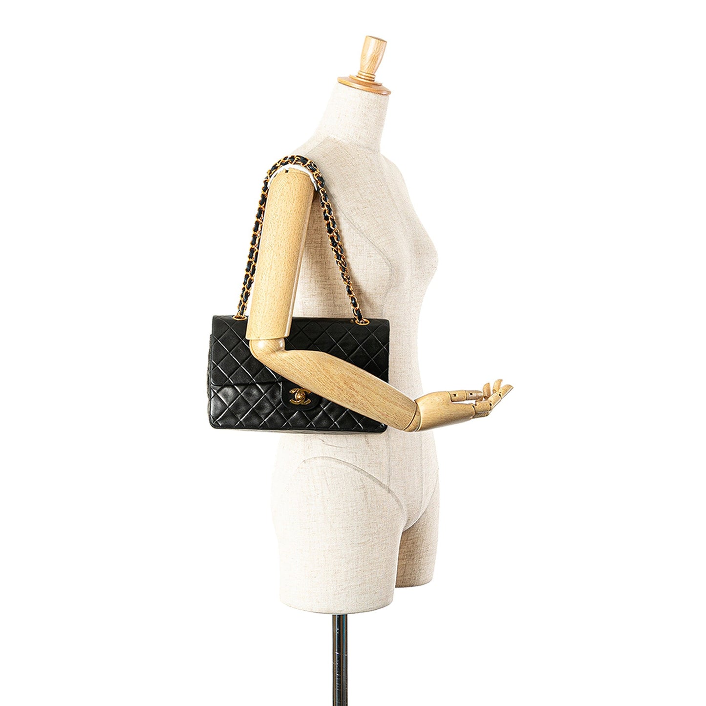 Chanel Medium Classic Lambskin Double Flap Black
