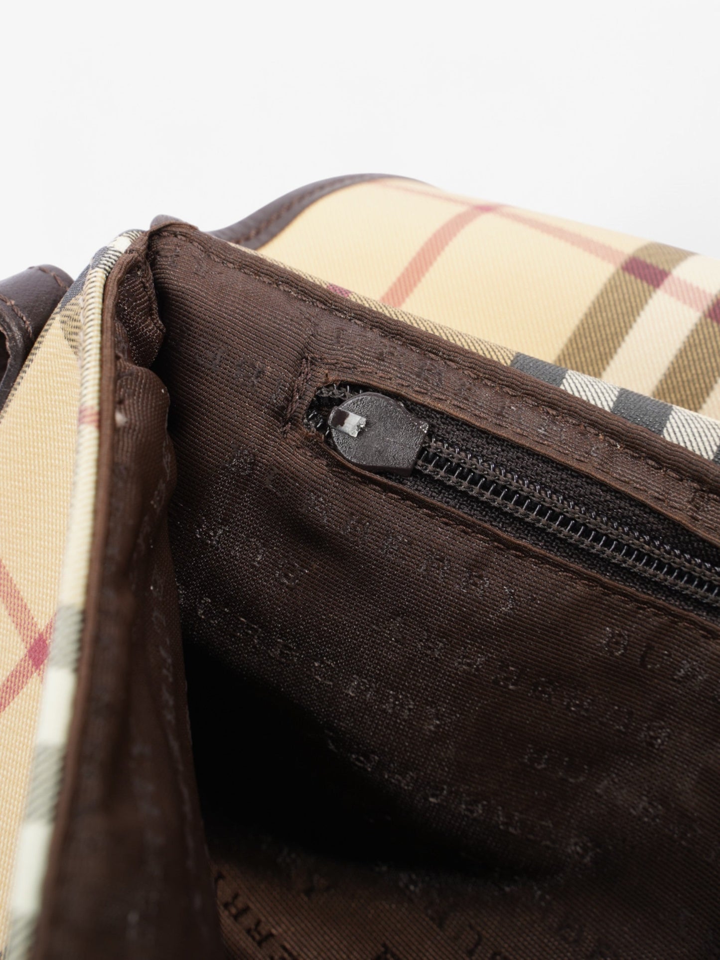 Burberry Nova Check Beige Checkered Canvas