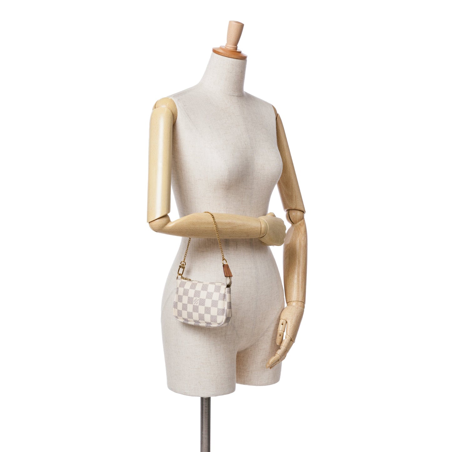 Louis Vuitton Damier Azur Mini Pochette Accessoires White