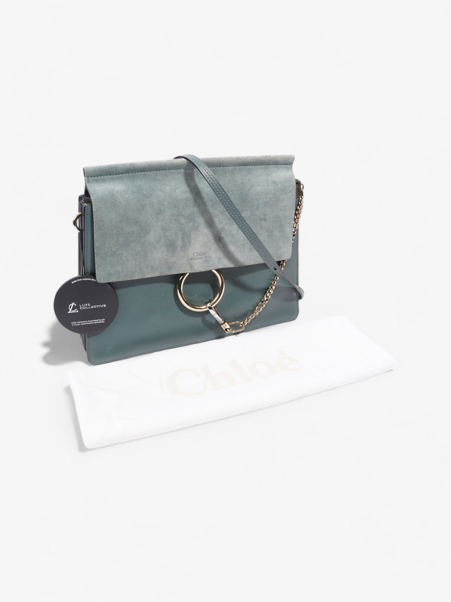 Chloe Faye Cloudy Blue Calfskin Leather Medium