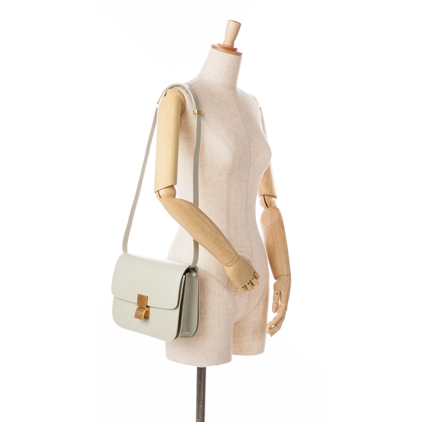 Celine Medium Calfskin Classic Box Green