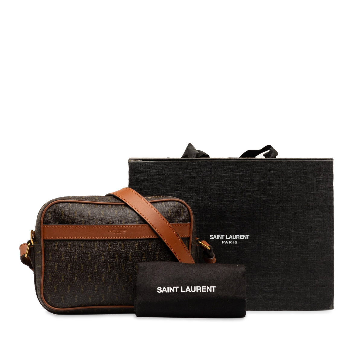 Saint Laurent Le Monogramme Camera Bag Brown