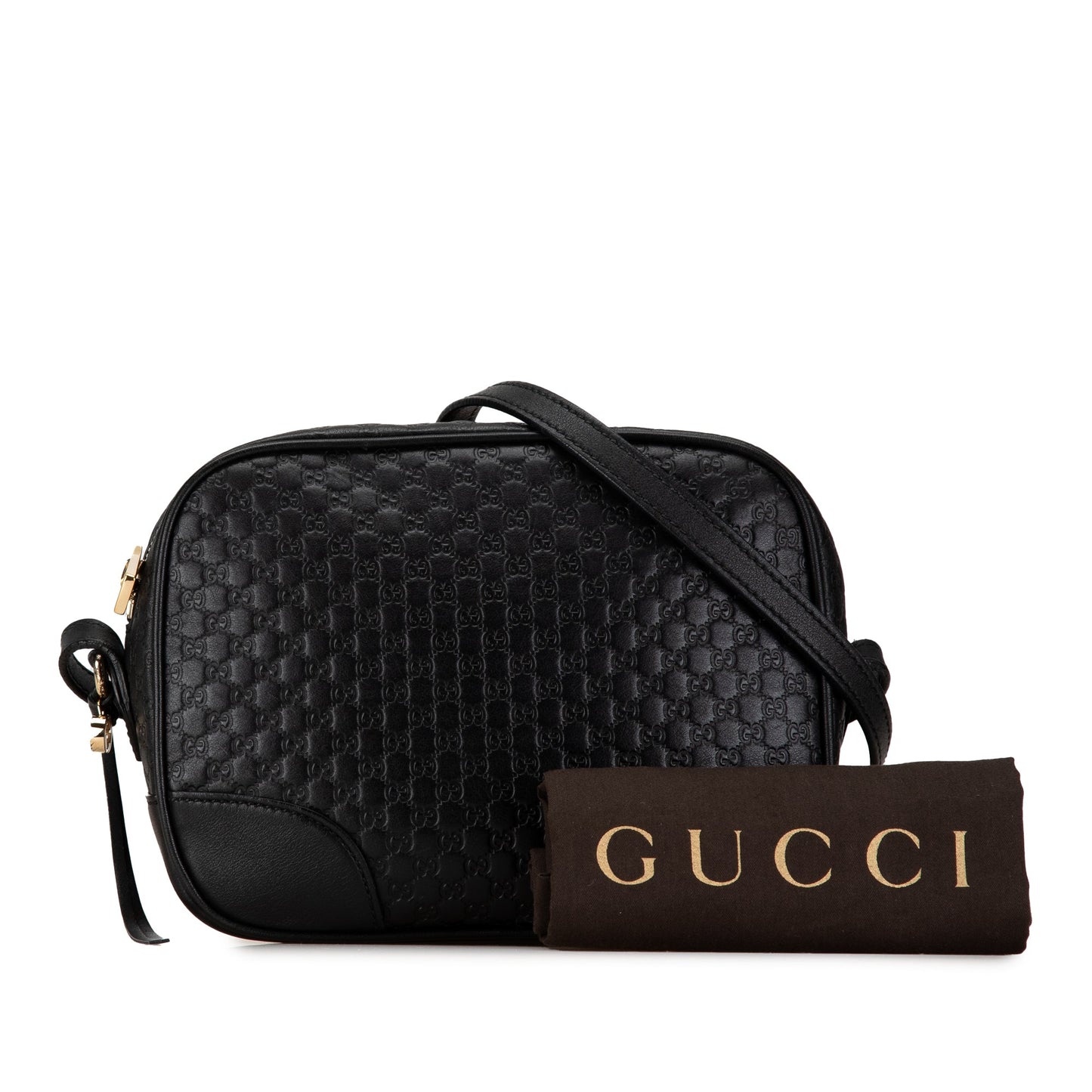 Gucci Microguccissima Bree Crossbody Black