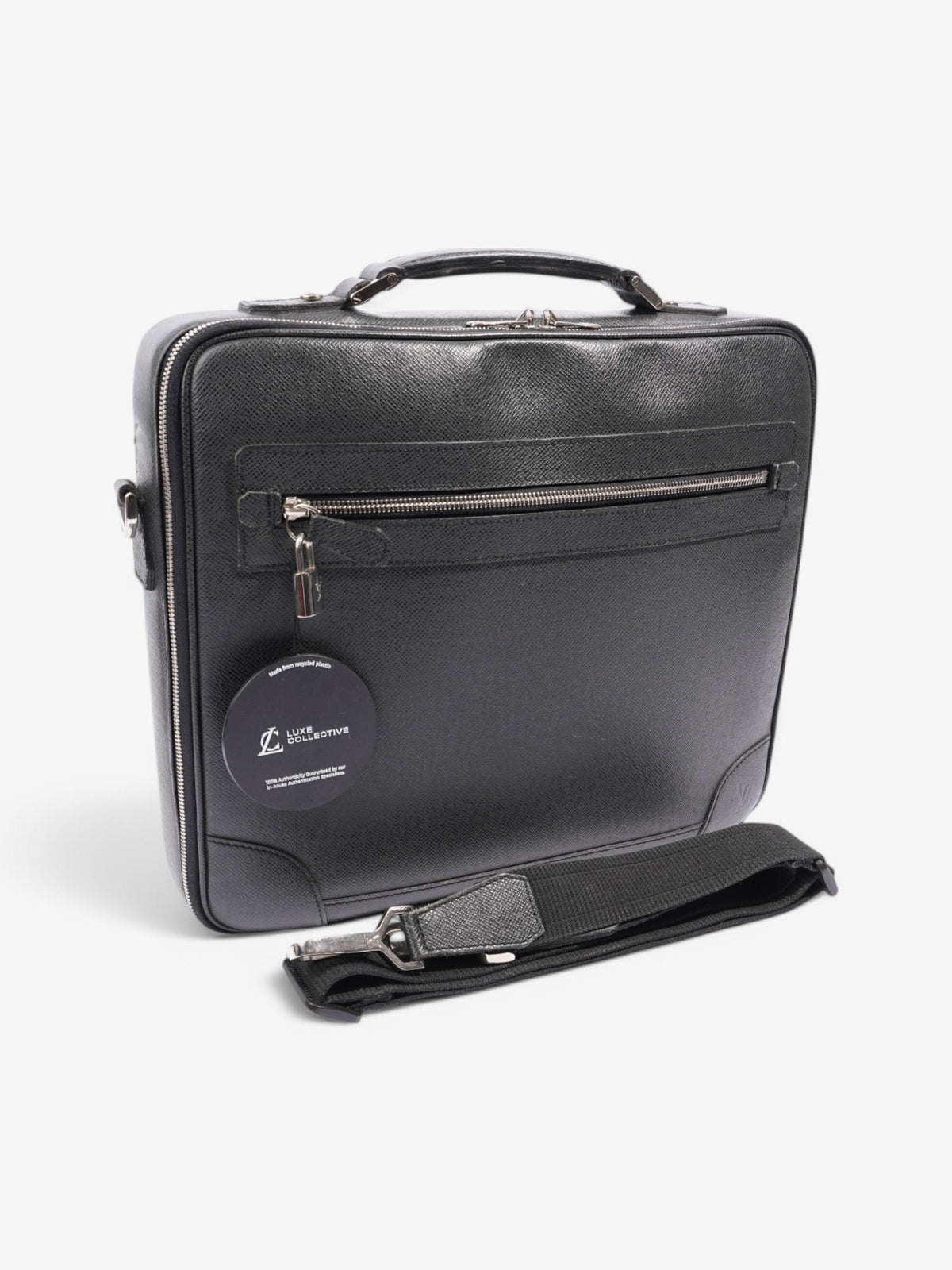 Louis Vuitton Odessa Laptop Bag Black Taiga Leather