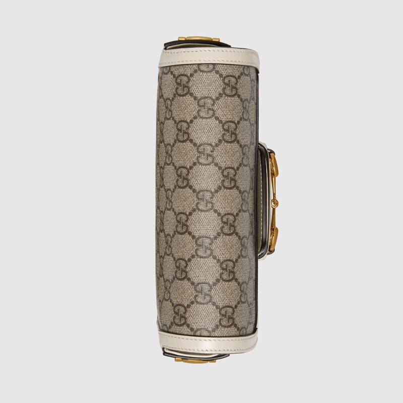 Gucci Horsebit 1955 Mini Bag White Leather