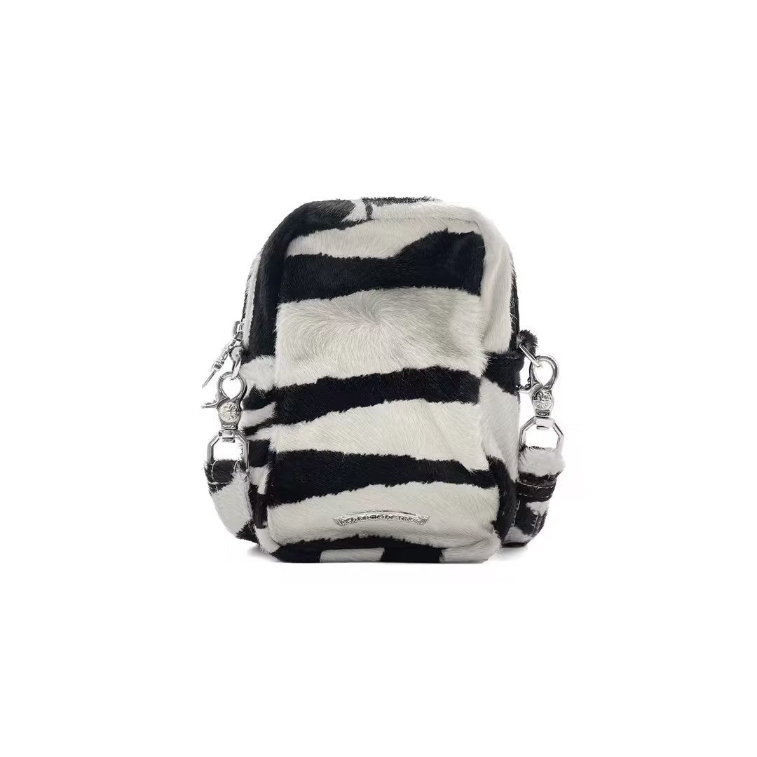 Chrome Hearts Green Patch Zebra Taka Crossbody bag
