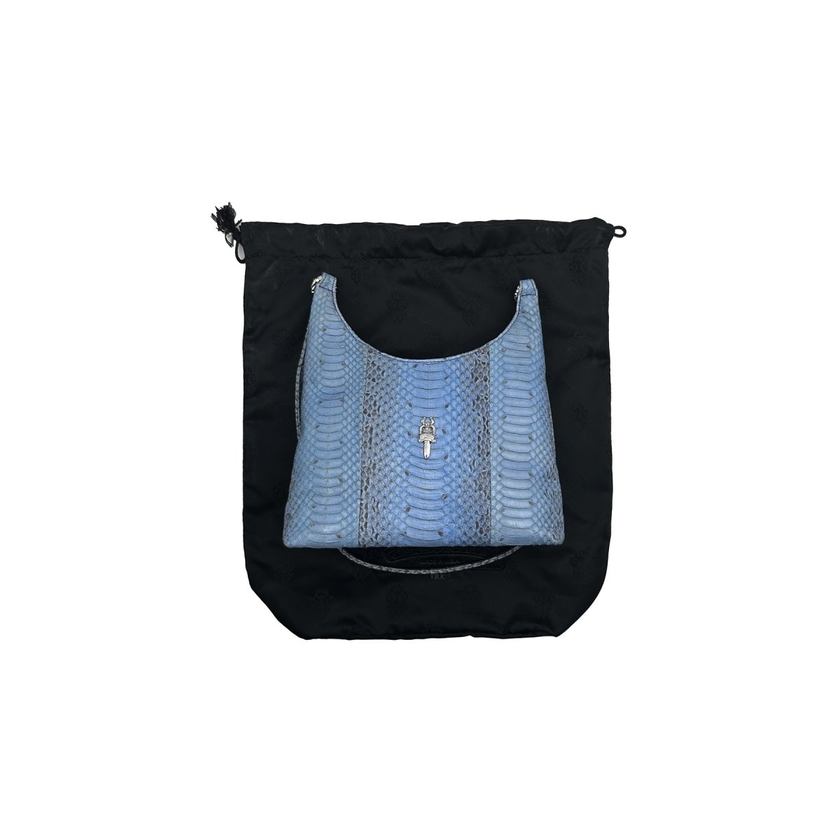 Chrome Hearts Viv Silver Dagger Blue Bag