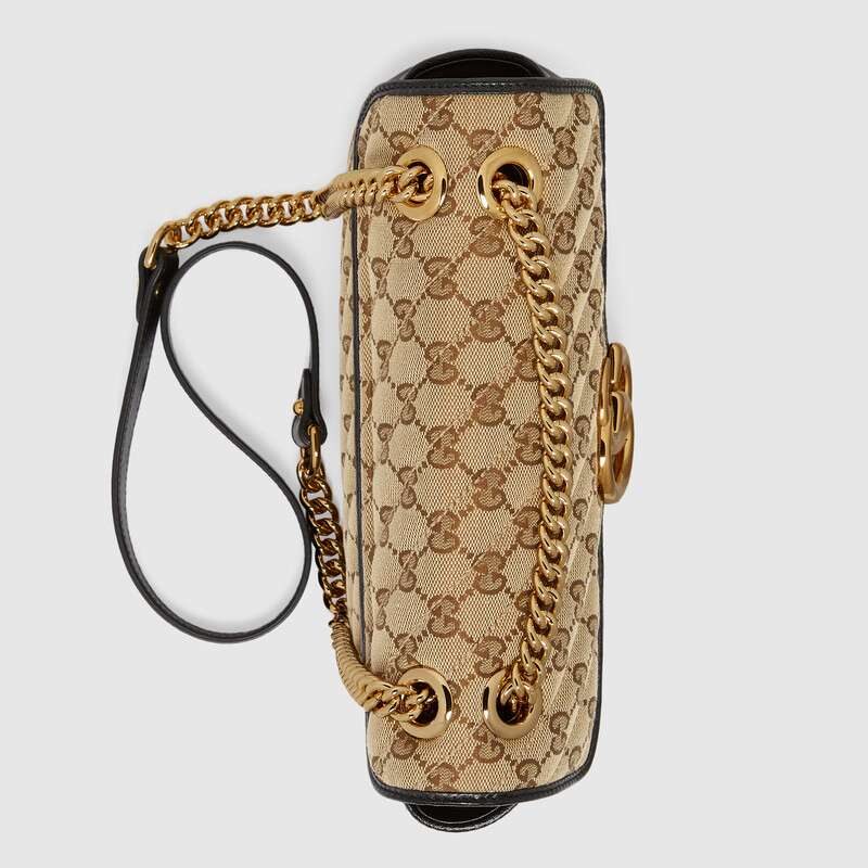 Gucci GG Marmont Medium Shoulder Bag Black Leather