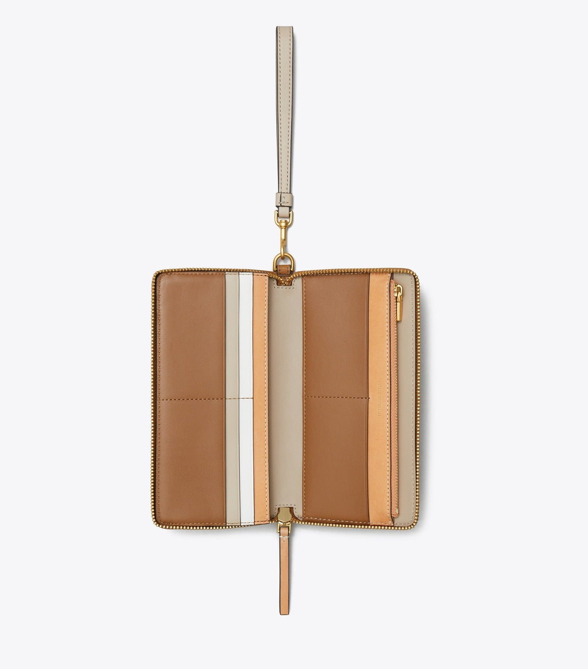 Tory Burch Robinson Zip Continental Wallet - Tiger's Eye