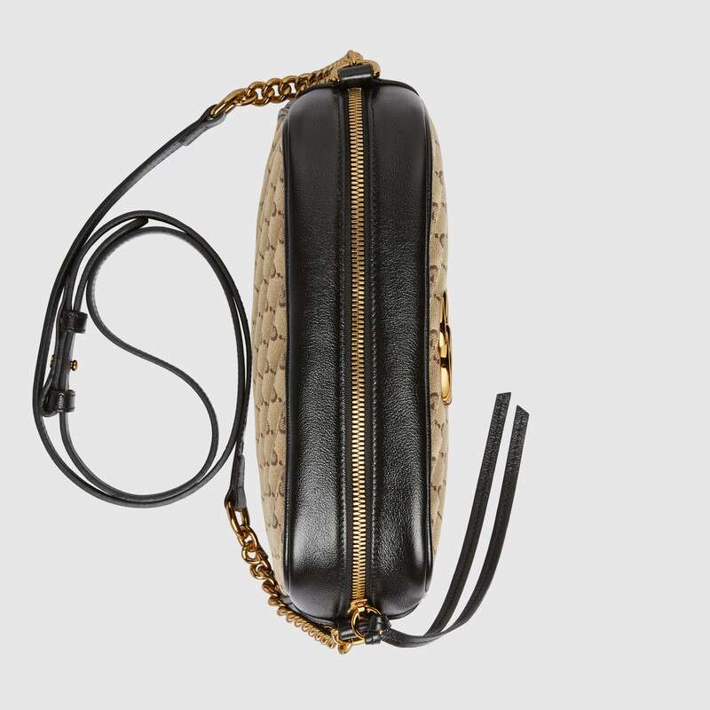 Gucci GG Marmont Medium Shoulder Bag Black Leather