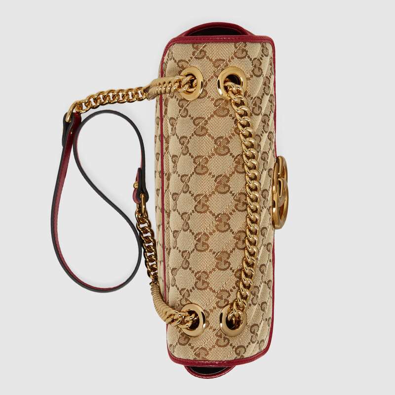 Gucci GG Marmont Medium Shoulder Bag Red Leather