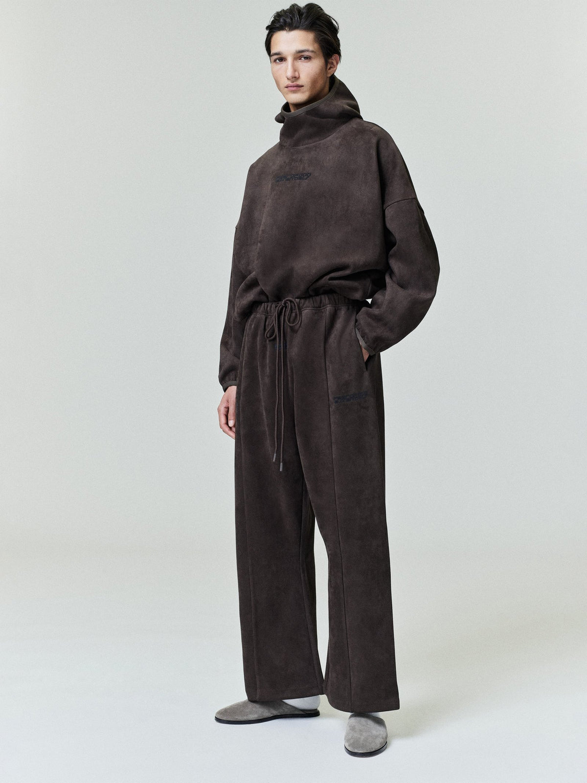 Suede Fleece Flare Pant
