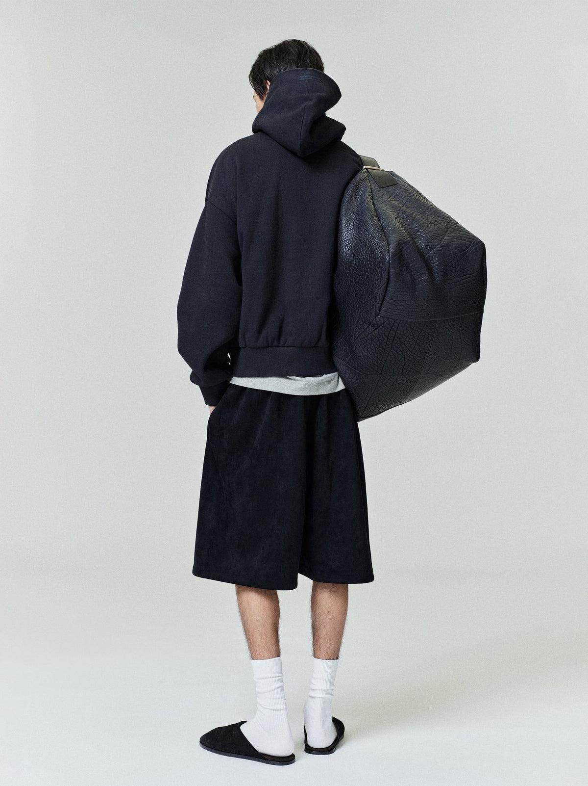 Suede Fleece Relaxed Short