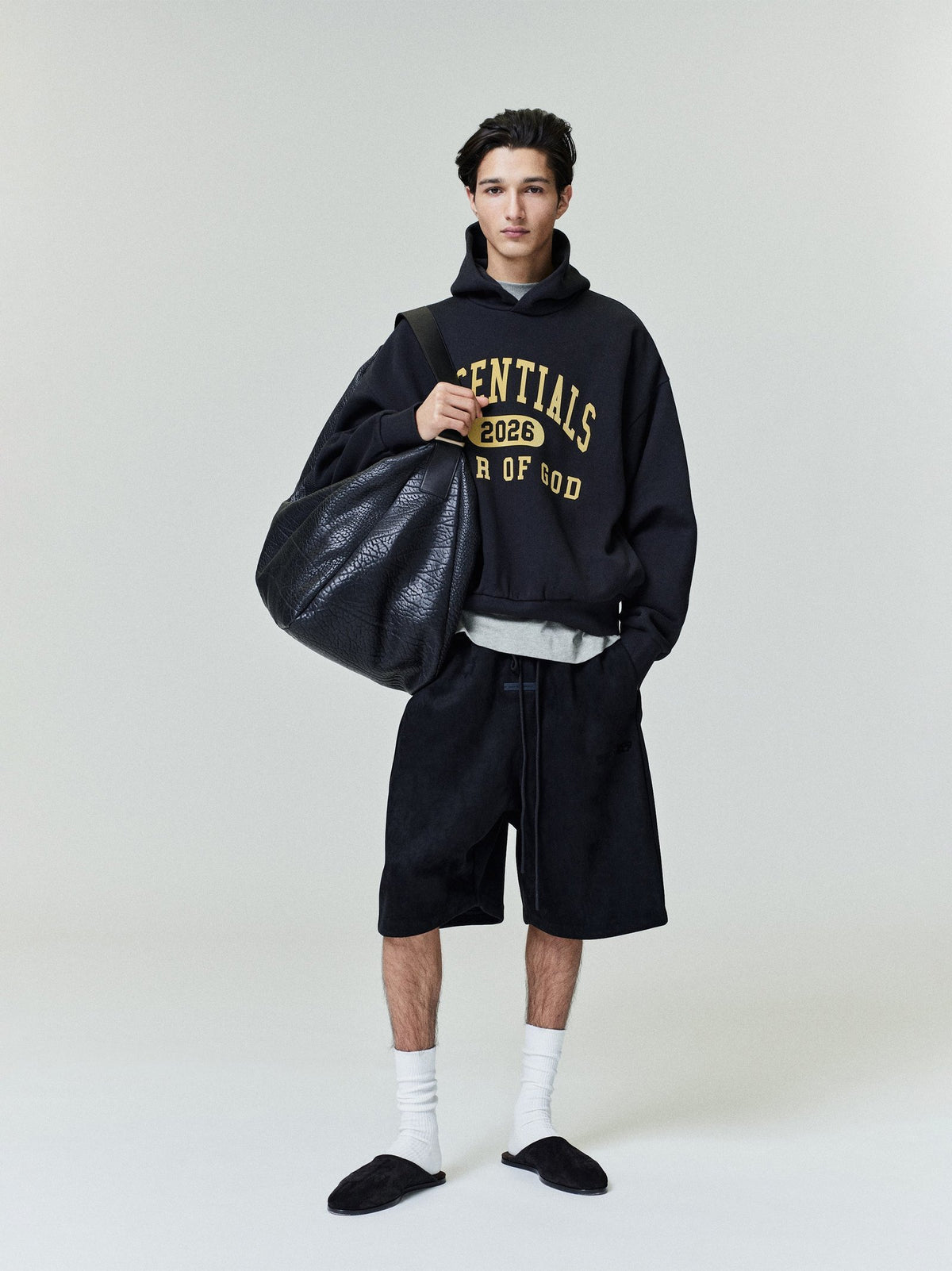 Suede Fleece Relaxed Short