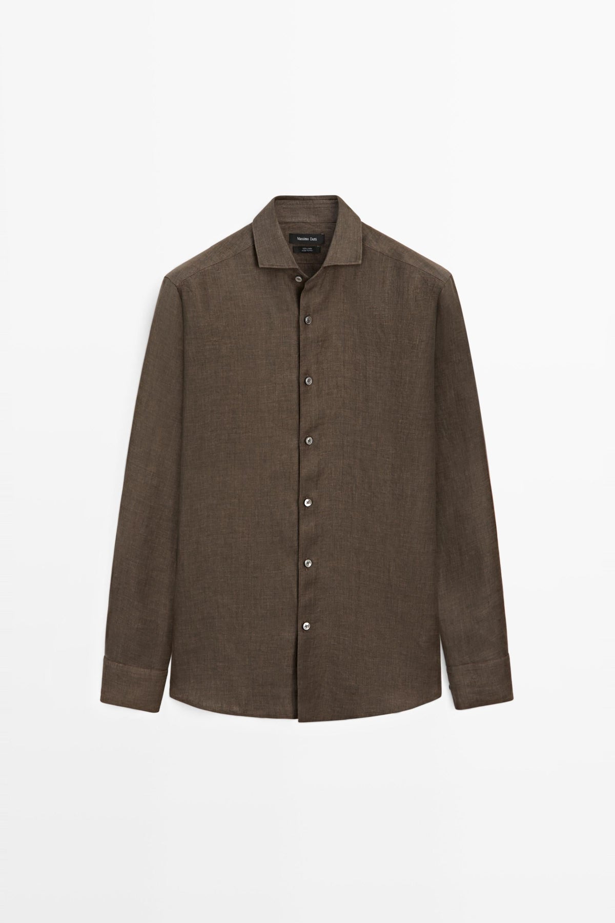 Massimo Dutti Linen Shirt - Brown