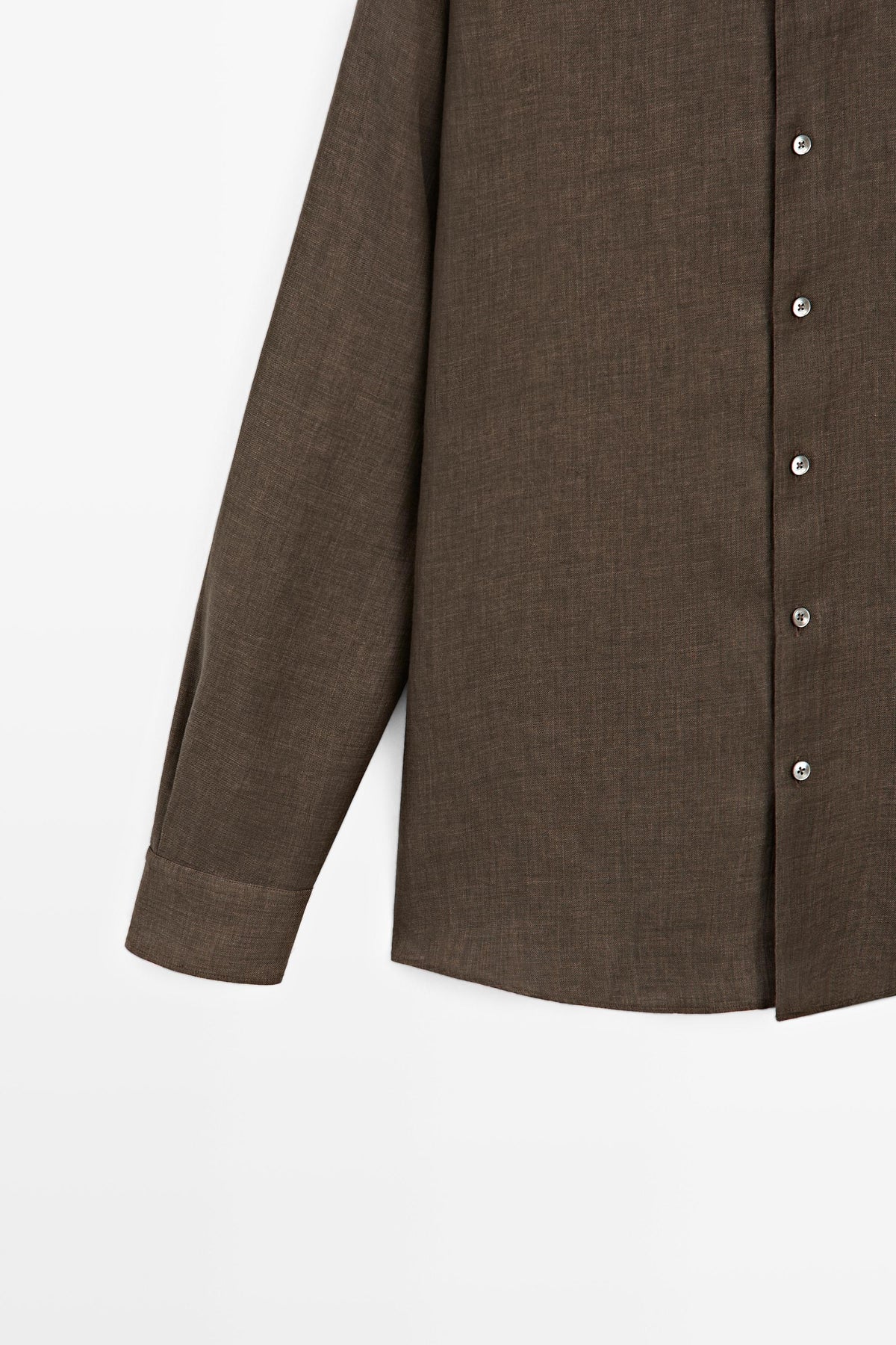 Massimo Dutti Linen Shirt - Brown