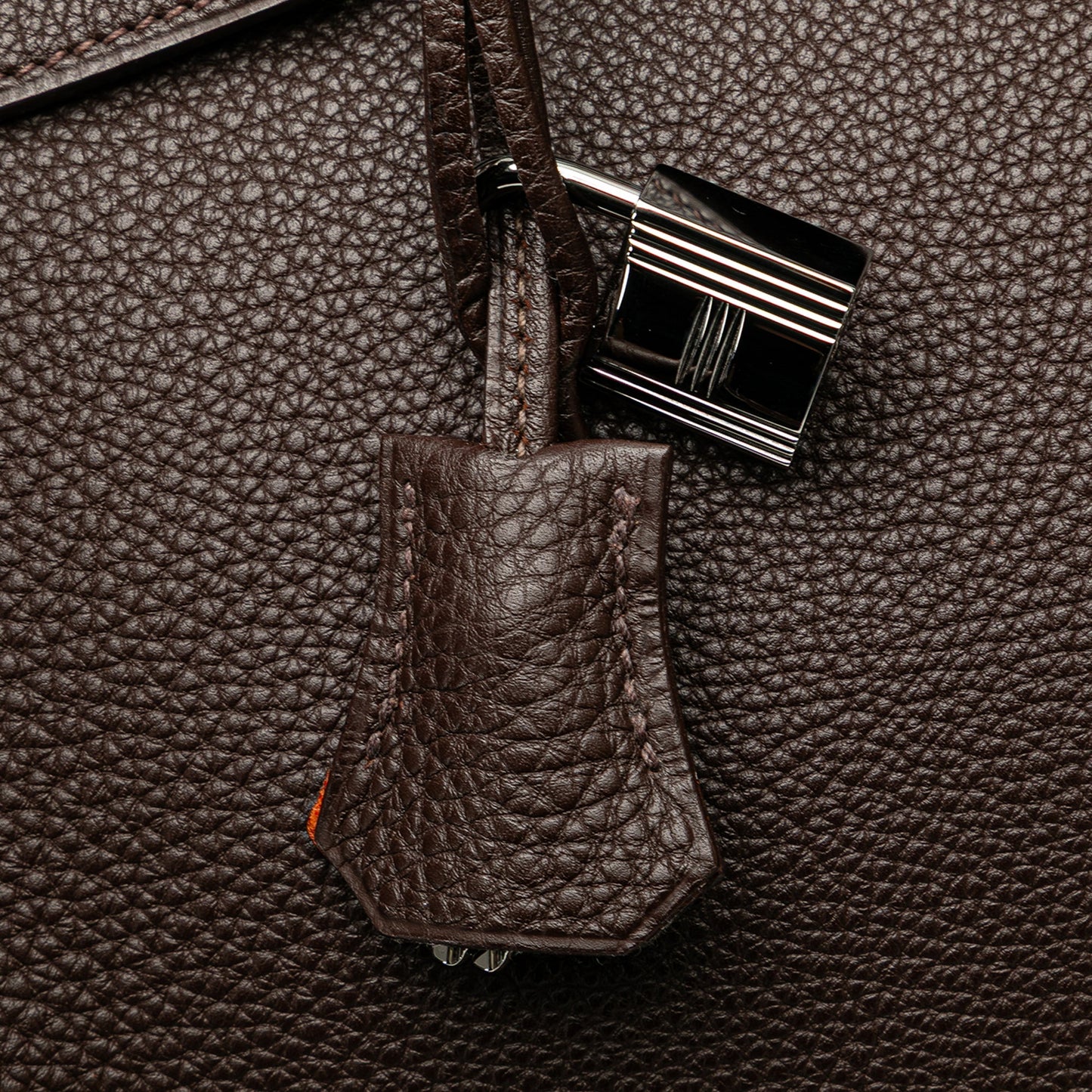 Hermès Special Order Bicolor Togo Verso Birkin Retourne 35 Brown