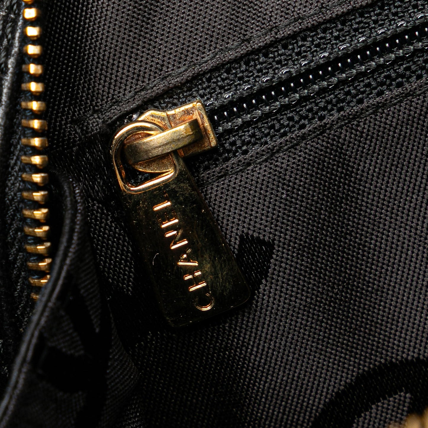 Chanel CC Chevron Lambskin Camera Shoulder Bag Black