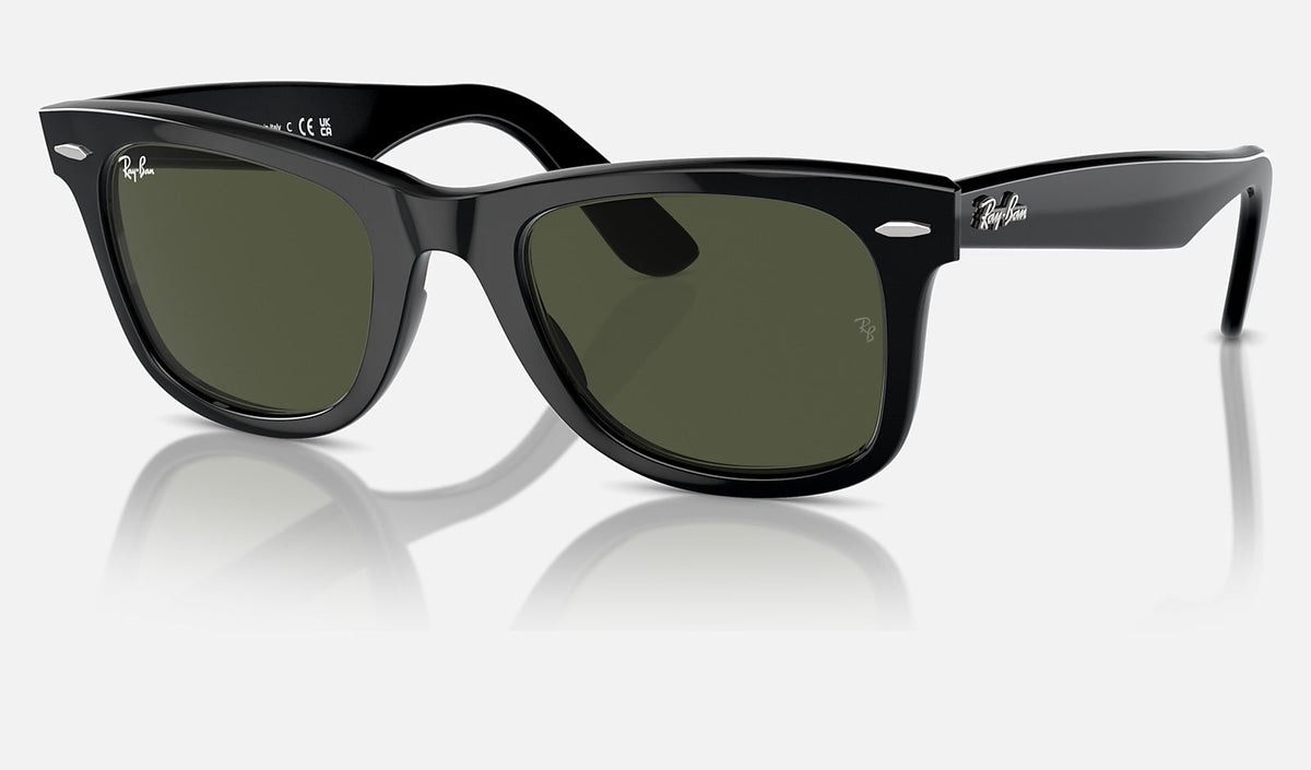 Ray-Ban Wayfarer Classic - Polished Black / G-15 Green