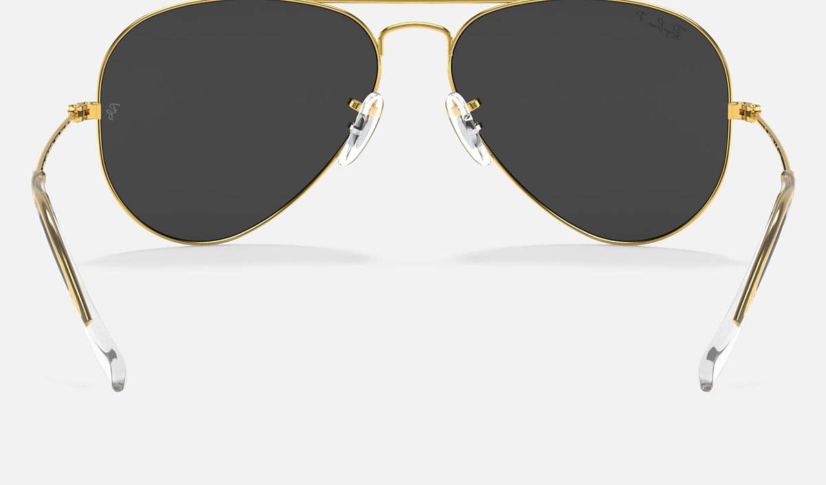Ray-Ban Aviator Classic - Polished Gold / Black Polarized