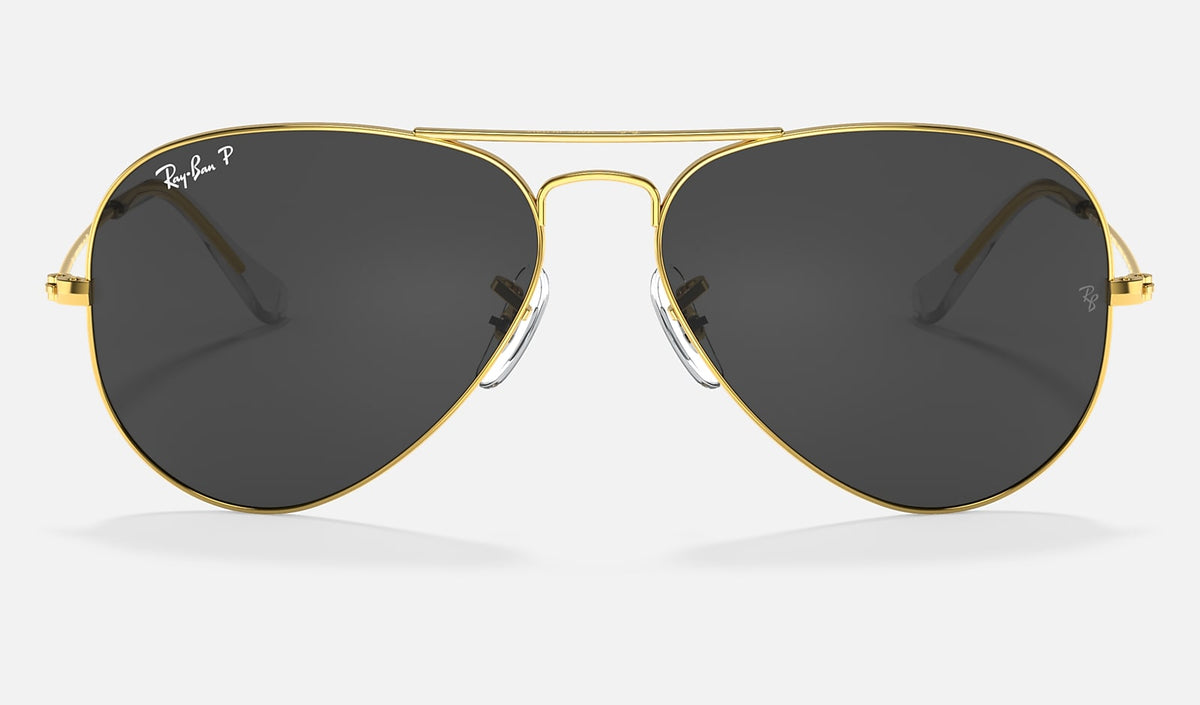 Ray-Ban Aviator Classic - Polished Gold / Black Polarized