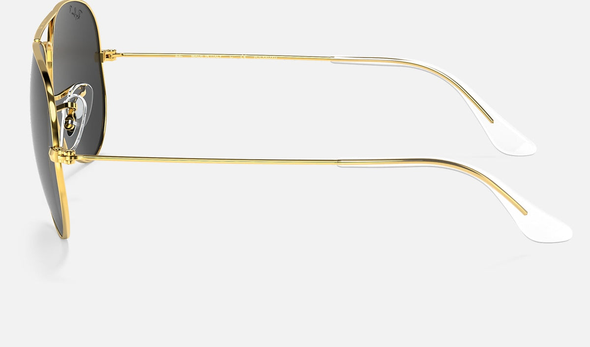 Ray-Ban Aviator Classic - Polished Gold / Black Polarized