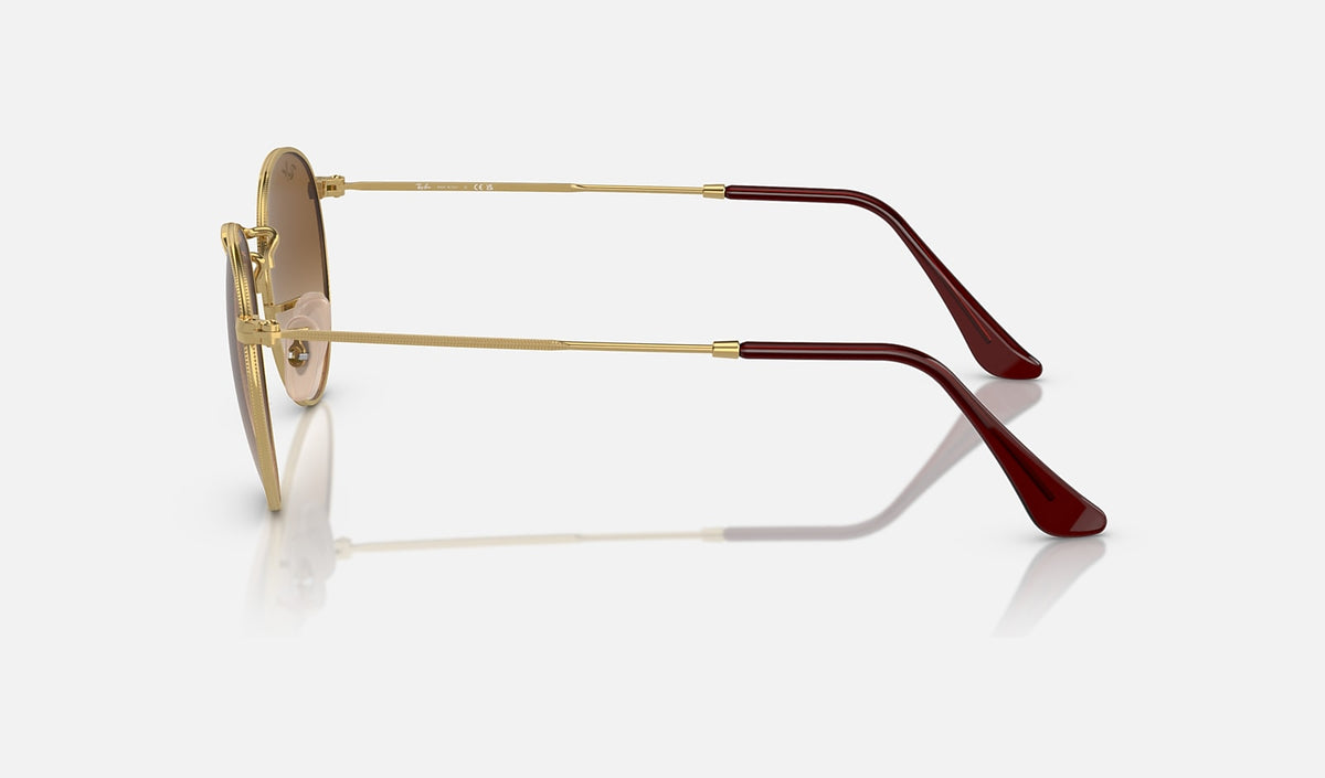 Ray-Ban Round Metal - Polished Gold / Brown