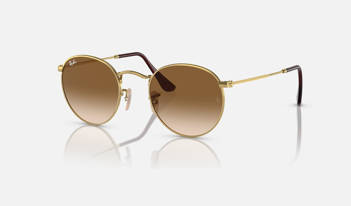 Ray-Ban Round Metal - Polished Gold / Brown