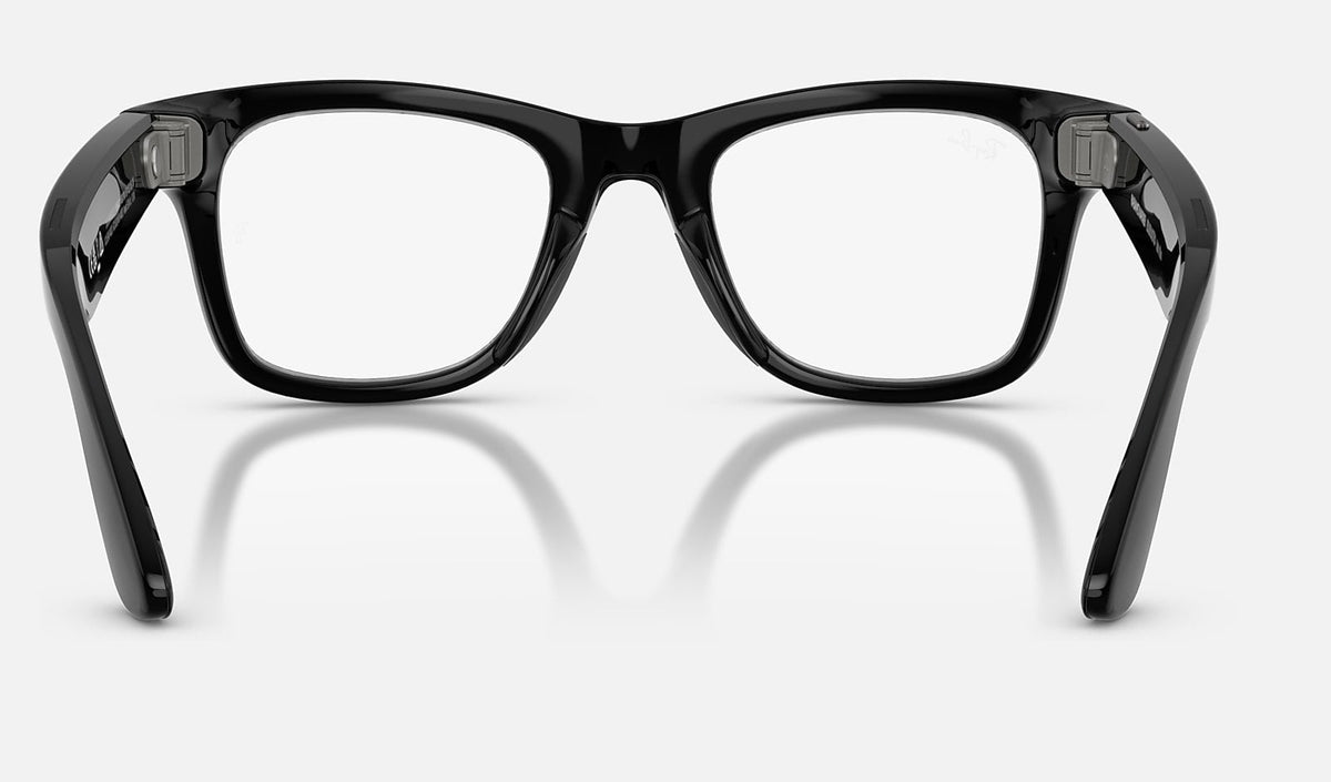 Ray-Ban Meta Wayfarer (smart glasses) - Shiny Black / Clear to Graphite Green