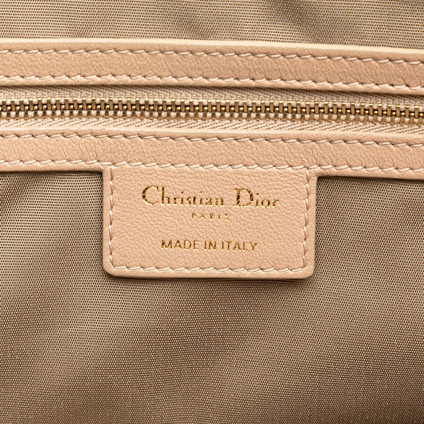 Dior Medium Lambskin Cannage Soft Zipped Shopping Tote Pink