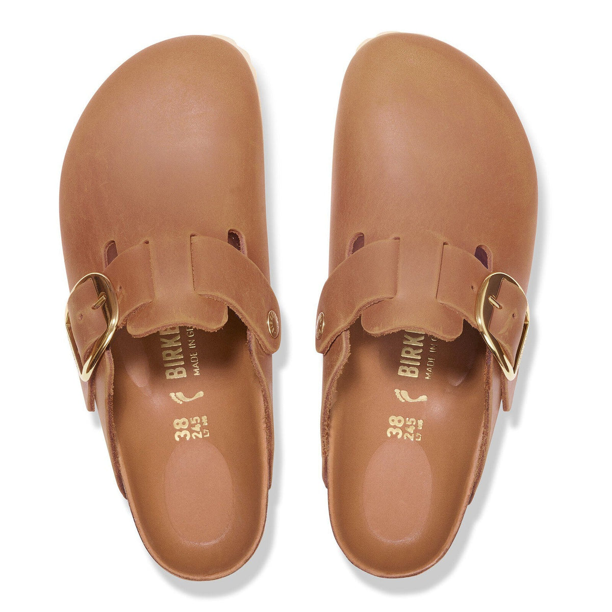 Birkenstock Boston Big Buckle - Cognac