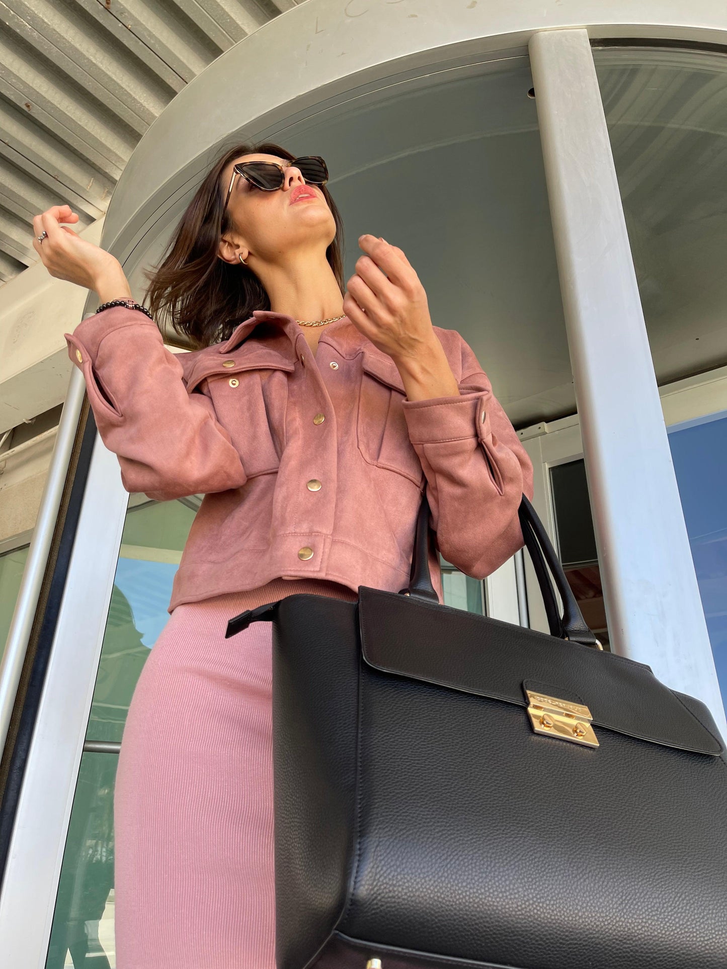 14" DANIELLE Designer Laptop Handbag | PEBBLE LEATHER | CHAMPAGNE GOLD | PRE ORDER - LATE JUNE DELIVERY