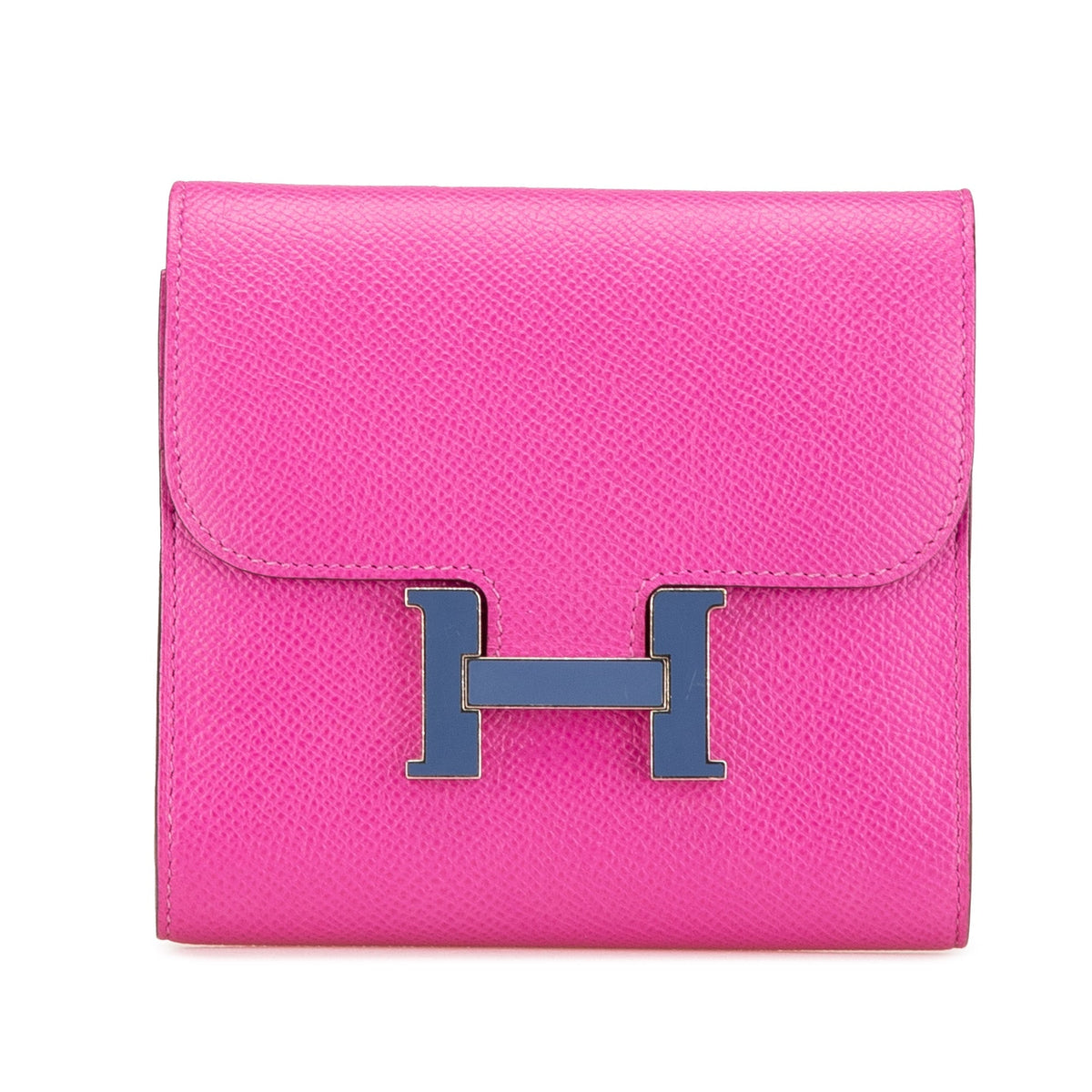 Hermès Epsom Constance Compact Wallet Pink