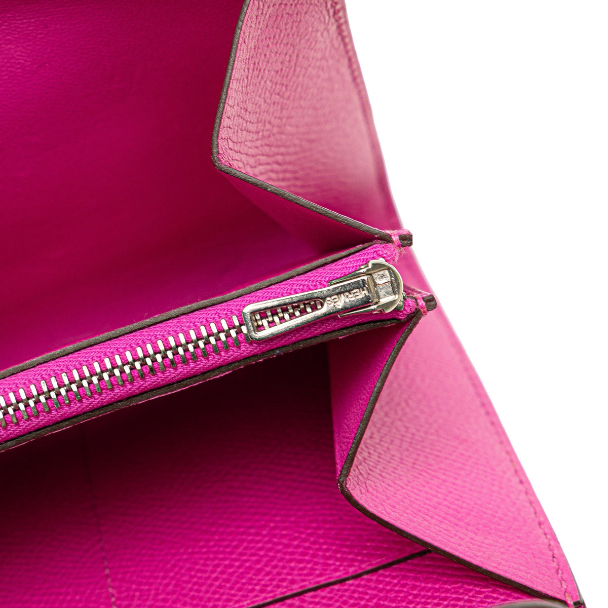 Hermès Epsom Constance Compact Wallet Pink