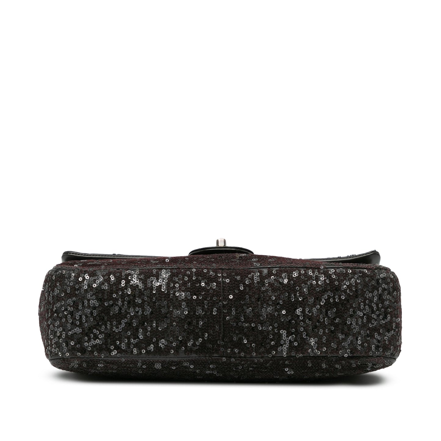 Chanel Jumbo Sequined Lambskin Moonlight On Water Flap Black