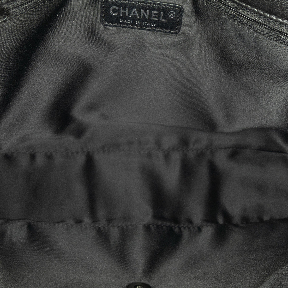 Chanel Jumbo Sequined Lambskin Moonlight On Water Flap Black