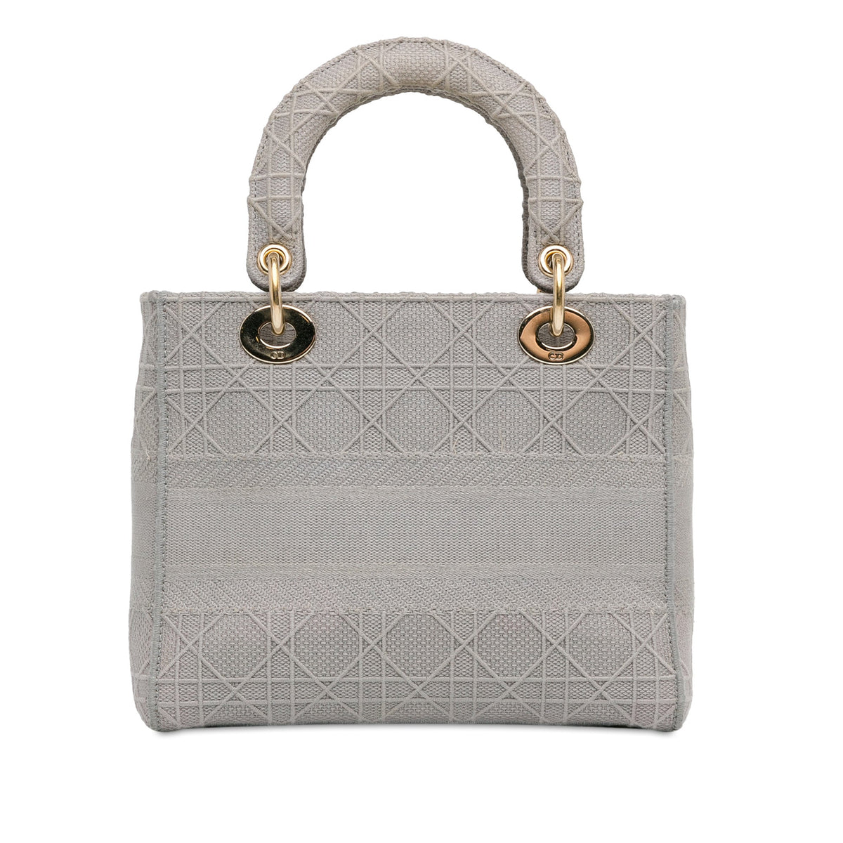 Dior Medium Canvas Cannage Lady D Lite Gray