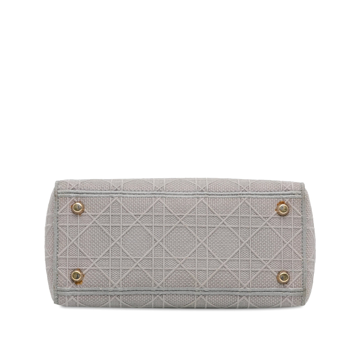 Dior Medium Canvas Cannage Lady D Lite Gray