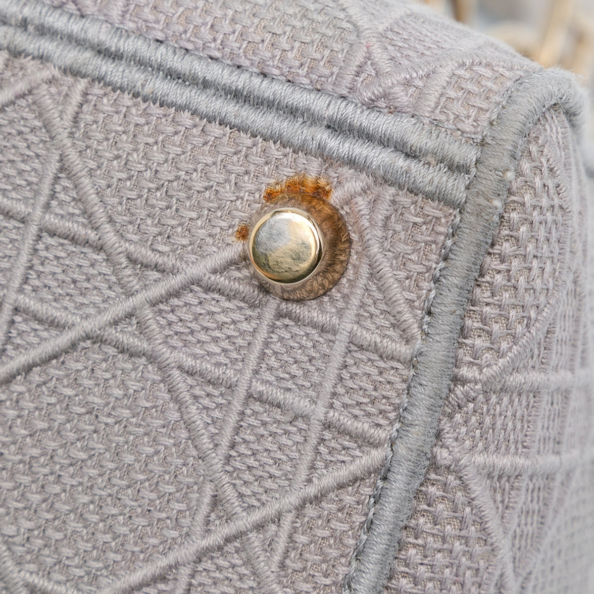 Dior Medium Canvas Cannage Lady D Lite Gray