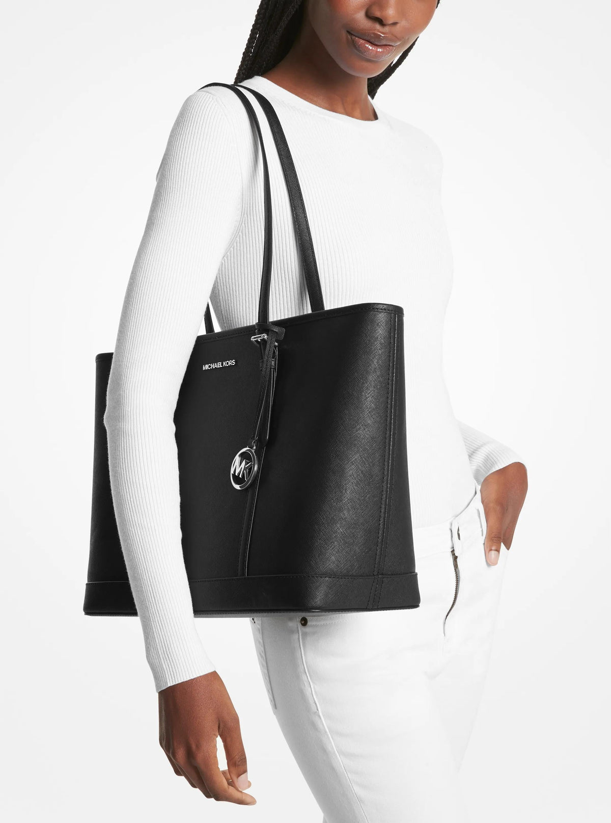 Michael Kors Jet Set Travel Large Tote - Black