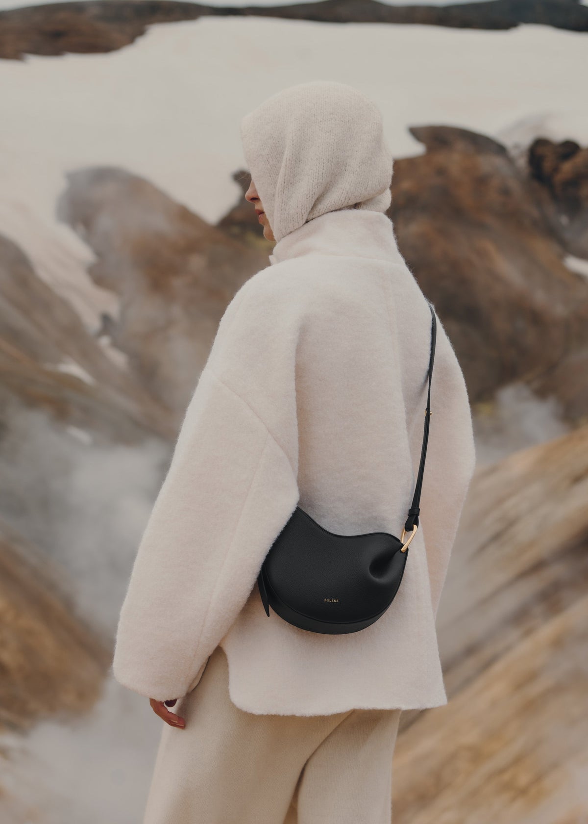 Polène Tonca Bag - Textured Black