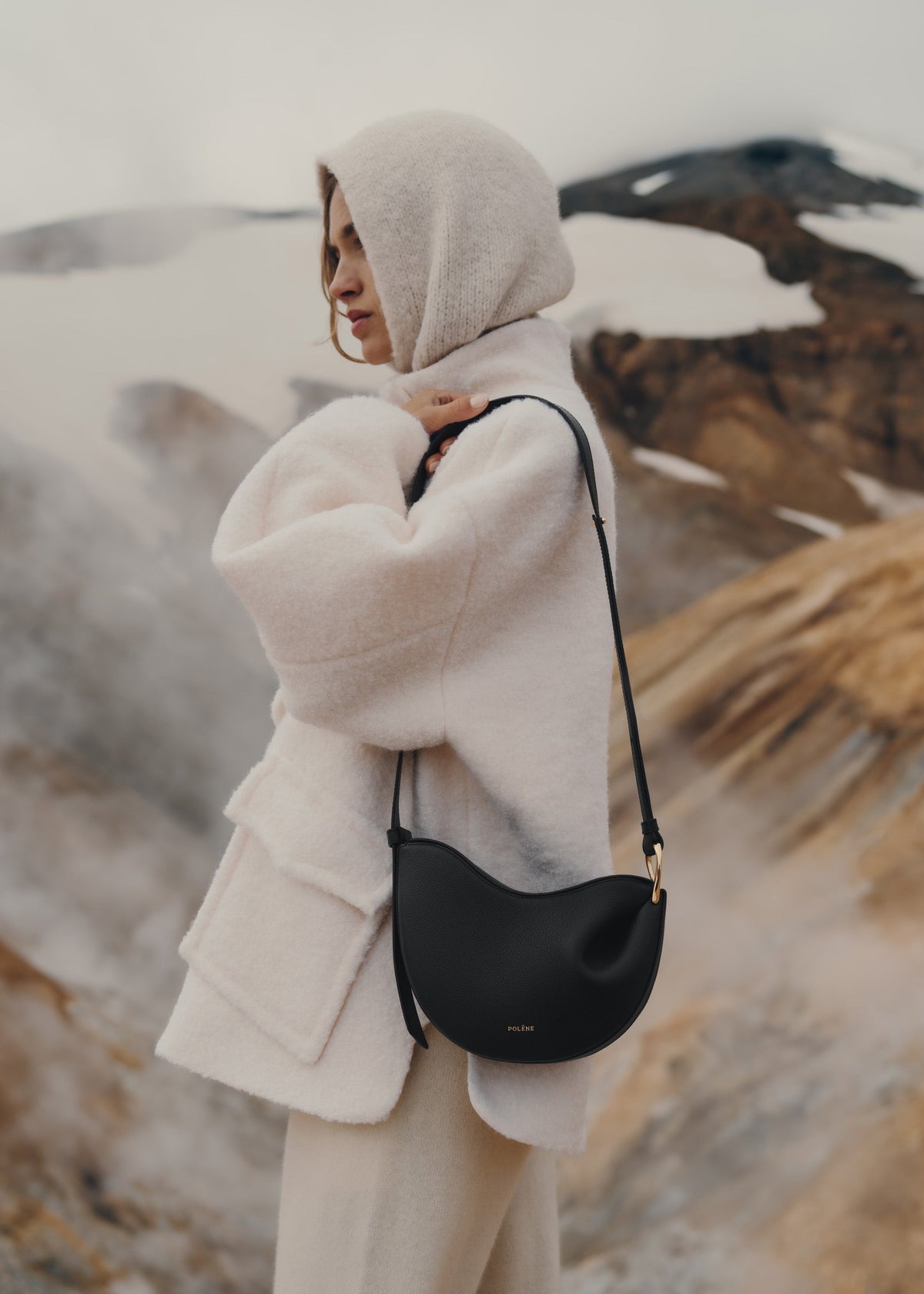 Polène Tonca Bag - Textured Black