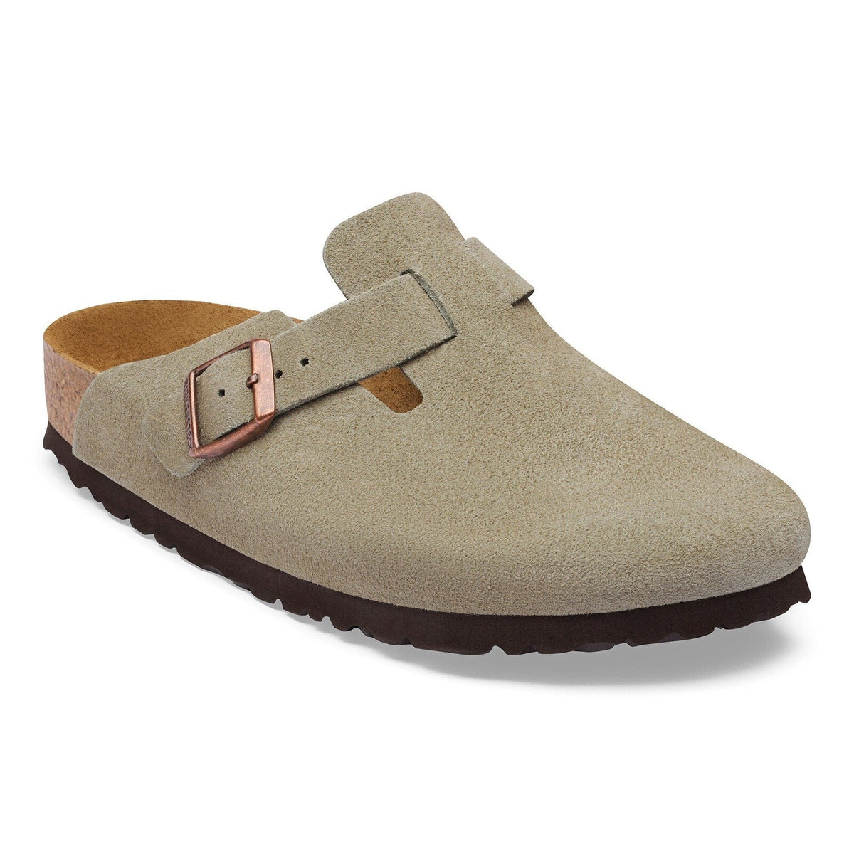 Birkenstock Boston Clog Suede - Taupe
