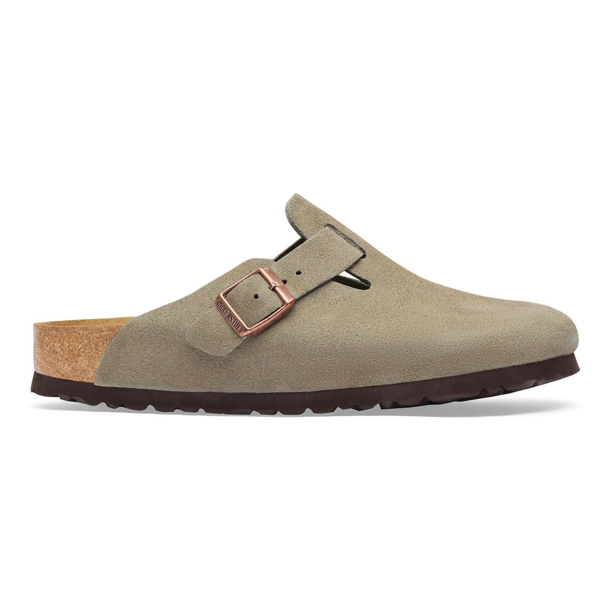 Birkenstock Boston Clog Suede - Taupe