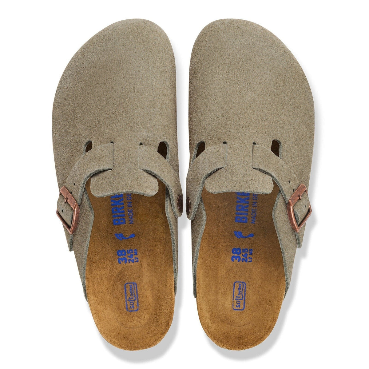 Birkenstock Boston Clog Suede - Taupe