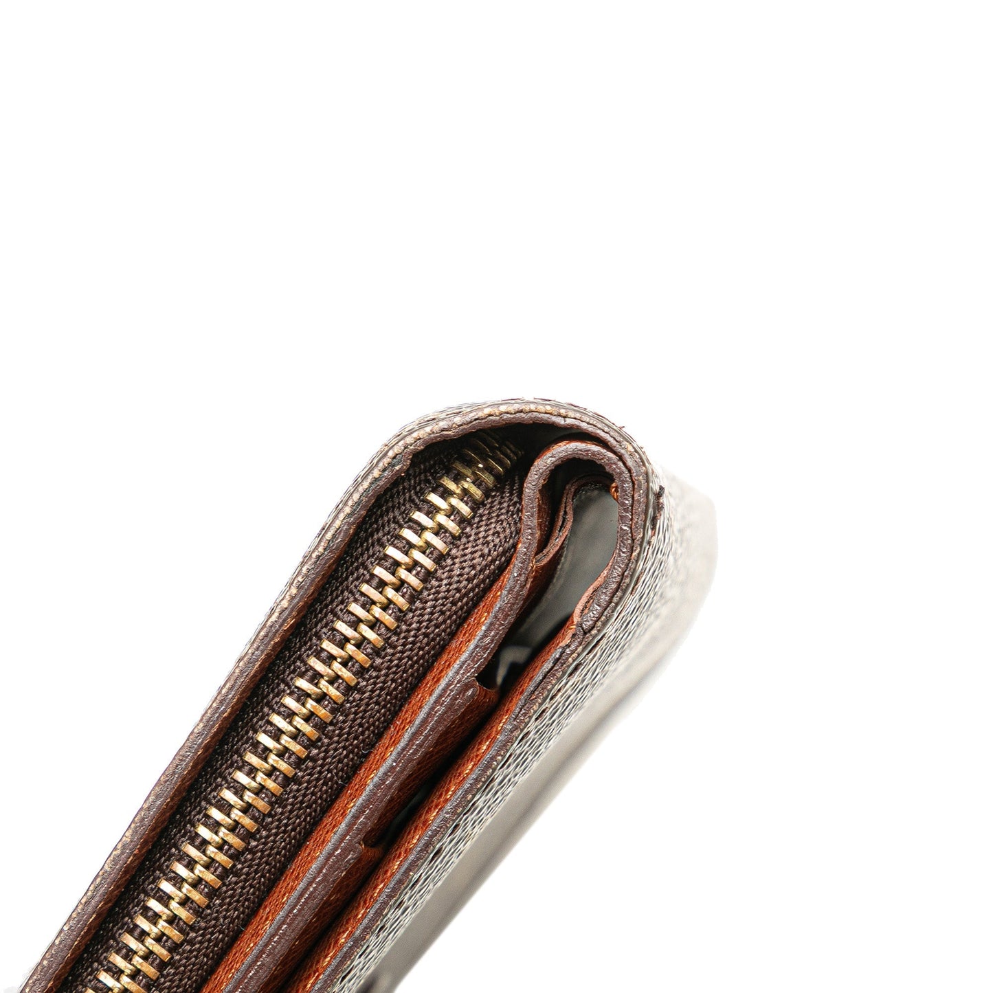 Louis Vuitton Monogram Porte-Papier Zipped Wallet Brown