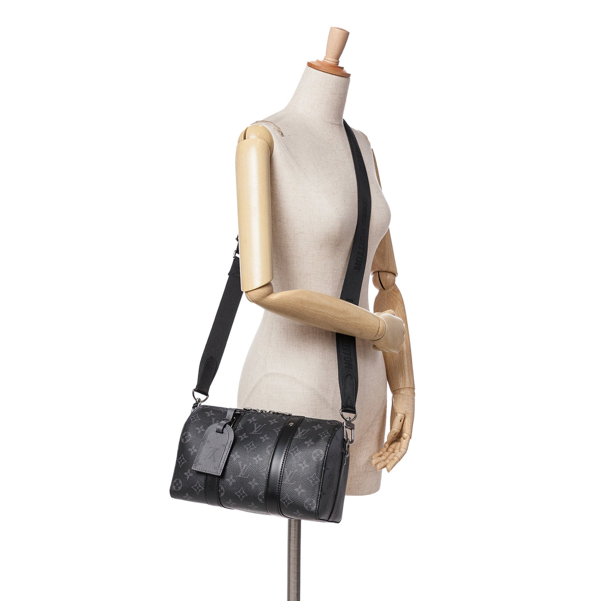 Louis Vuitton Monogram Eclipse City Keepall Black