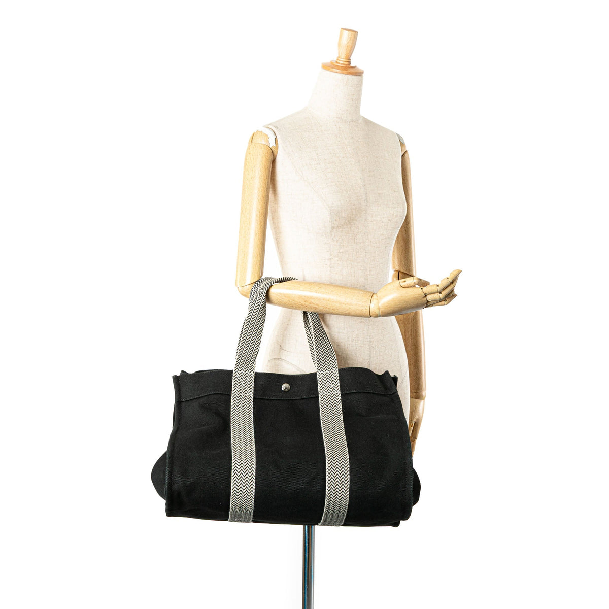 Hermès Toile Cannes MM Black